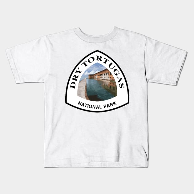 Dry Tortugas National Park shield Kids T-Shirt by nylebuss